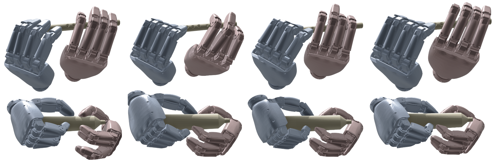In-grasp manipulation sequences generated by SynManDex.